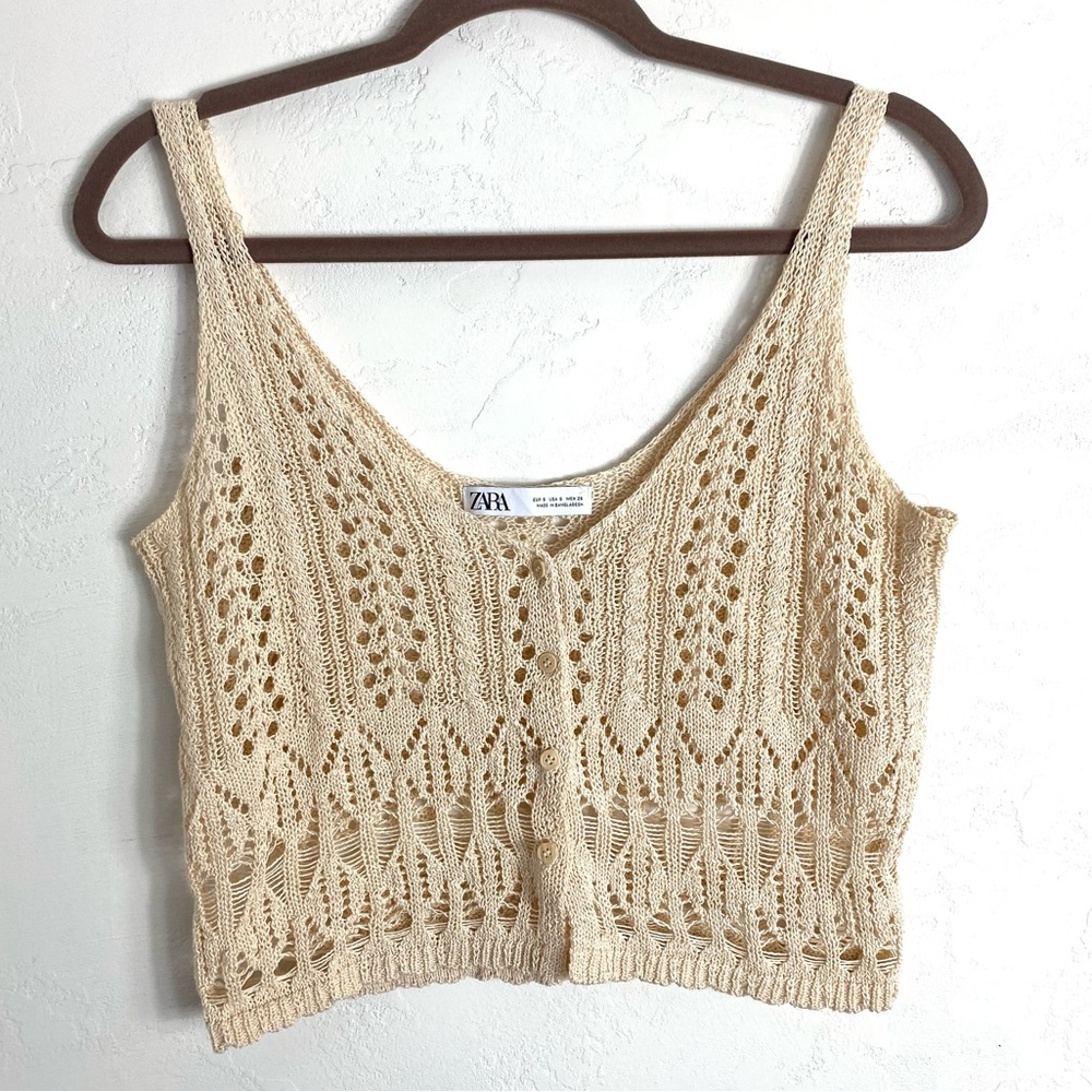 Zara Crochet Crop Top